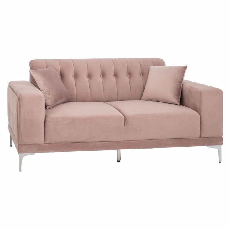 Έπιπλα σαλονιού agiovlasitishome - ΣΗΜΑΝΤΙΚΟ: Σε περίπτωση διαφοράς τιμής από το κατάστημα ισχύει παντα και μόνο η τιμή του καταστήματος Iliadis Καναπές Διθέσιος Βελούδινος Σάπιο Μήλο με Ασημί