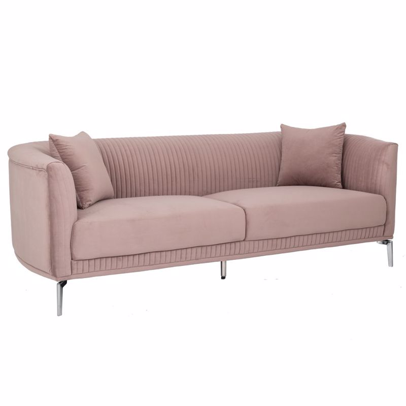 Έπιπλα σαλονιού agiovlasitishome - ΣΗΜΑΝΤΙΚΟ: Σε περίπτωση διαφοράς τιμής από το κατάστημα ισχύει παντα και μόνο η τιμή του καταστήματος Iliadis Καναπές Τριθέσιος Βελούδινος Σάπιο Μήλο με Ασημ