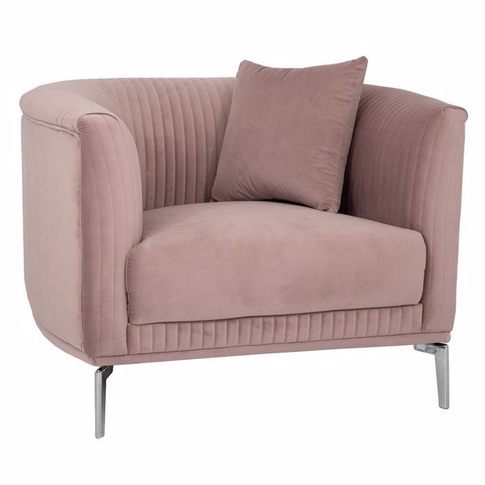 Iliadis Poluthrona Beloudini Sapio Milo me Asimi Metallika Podia 105x91x75cm 88047