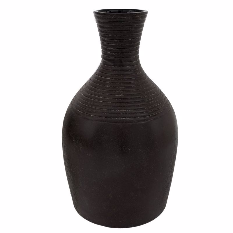 Iliadis - ΣΗΜΑΝΤΙΚΟ: Σε περίπτωση διαφοράς τιμής από το κατάστημα ισχύει παντα και μόνο η τιμή του καταστήματος Iliadis Βάζο Κεραμικό Μαύρο Φ27x45cm 88088