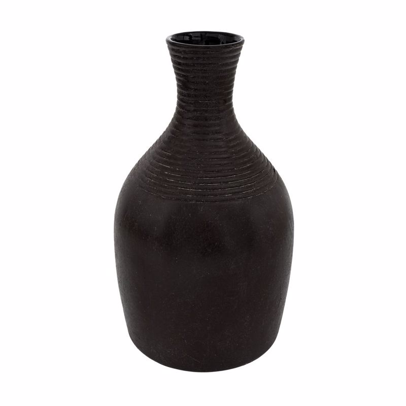 Iliadis Βάζο Κεραμικό Μαύρο Φ21x37cm 88089