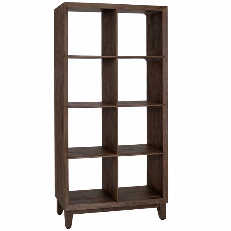 Iliadis Ραφιέρα Διπλή Ξύλινη Σκούρα Καφέ 95x35x190cm 88167