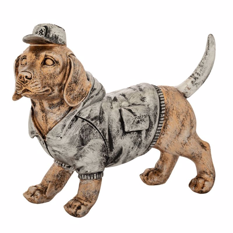 Διακοσμητικά Επιτραπέζια agiovlasitishome - ΣΗΜΑΝΤΙΚΟ: Σε περίπτωση διαφοράς τιμής από το κατάστημα ισχύει παντα και μόνο η τιμή του καταστήματος Iliadis Σκύλος με Καπέλο Resin Χρυσός 25x9x19cm 88344