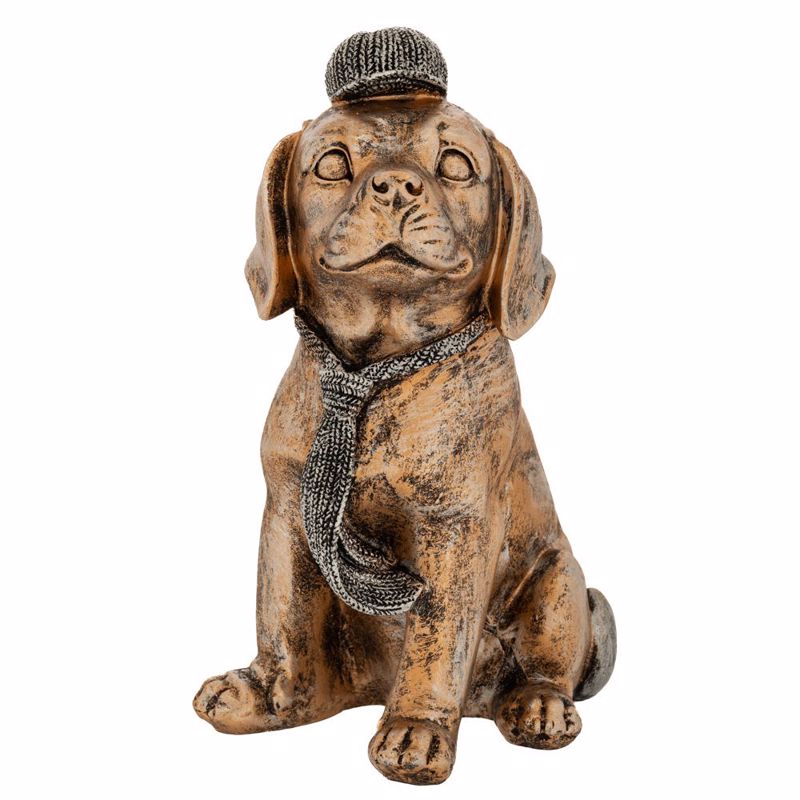 Διακοσμητικά Επιτραπέζια agiovlasitishome - ΣΗΜΑΝΤΙΚΟ: Σε περίπτωση διαφοράς τιμής από το κατάστημα ισχύει παντα και μόνο η τιμή του καταστήματος Iliadis Σκύλος Καθιστός Resin Χρυσός 14x12x20cm 88345