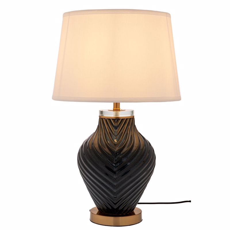 Iliadis Λαμπατέρ Μαύρο με Λευκό Καπέλο σε Χρυσή Βάση 60