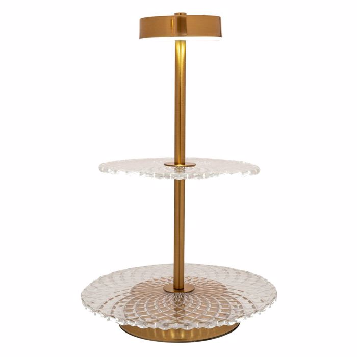 Iliadis Piatela Gyalini Diorofi se Xrusi Metalliki Basi me Lampa USB F25x40cm 88505