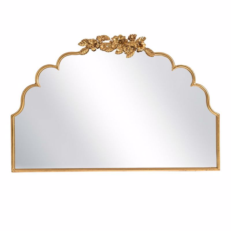 Καθρέπτες agiovlasitishome - ΣΗΜΑΝΤΙΚΟ: Σε περίπτωση διαφοράς τιμής από το κατάστημα ισχύει παντα και μόνο η τιμή του καταστήματος Iliadis Επιτοίχιος Καθρέπτης Μεταλλικός Χρυσός 92x60cm