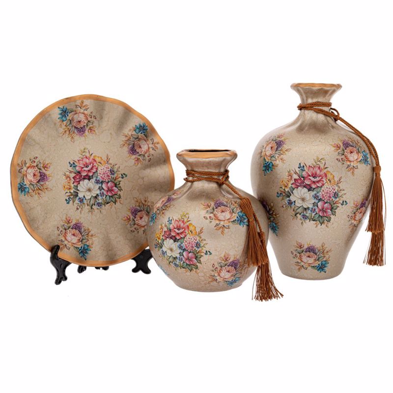 Iliadis Σετ των 3 Επιτραπέζια Διακοσμητικά Κεραμικά Αση