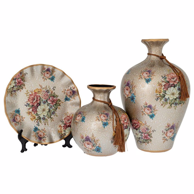 Iliadis Σετ των 3 Κεραμικά Επιτραπέζια Διακοσμητικά με 