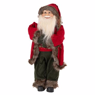 Iliadis Άγιος Βασίλης Υφασμάτινος Κόκκινος 45cm 88694