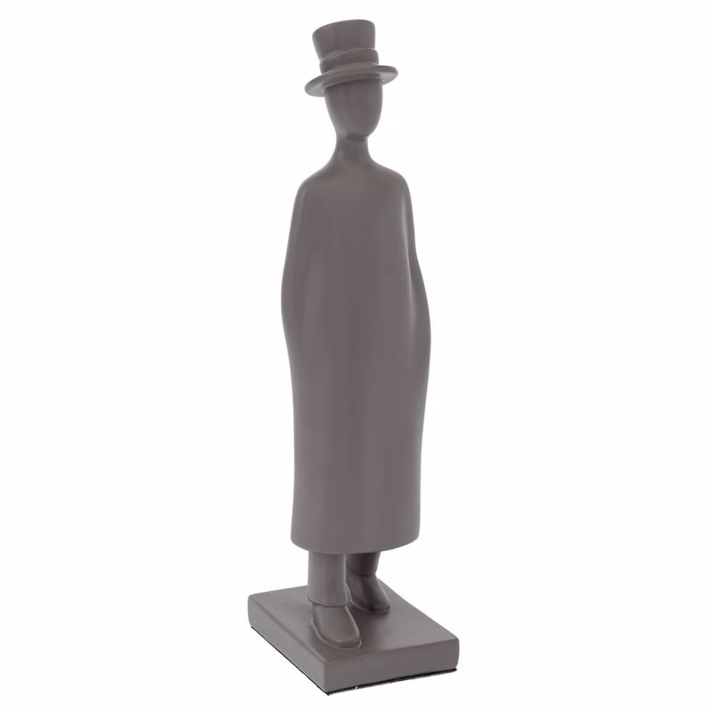 Iliadis Φιγούρα Άνδρα με Καπέλο Resin Γκρι 11x34cm 8877