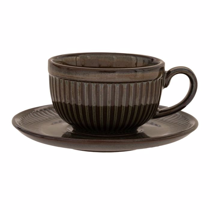 Iliadis Set ton 6 Flitzani Kafe Keramiko Ggri me Piataki 80ml 88880