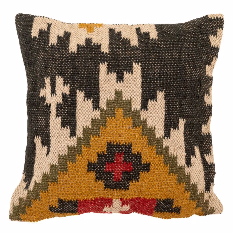 Μαξιλάρια διακοσμητικά agiovlasitishome - ΣΗΜΑΝΤΙΚΟ: Σε περίπτωση διαφοράς τιμής από το κατάστημα ισχύει παντα και μόνο η τιμή του καταστήματος Iliadis Πολύχρωμο Υφασμάτινο Μαξιλάρι με Γεωμετρικά Σχέ