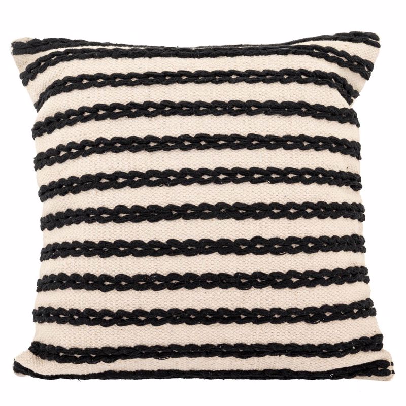 Μαξιλάρια διακοσμητικά agiovlasitishome - ΣΗΜΑΝΤΙΚΟ: Σε περίπτωση διαφοράς τιμής από το κατάστημα ισχύει παντα και μόνο η τιμή του καταστήματος Iliadis Μαξιλάρι Υφασμάτινο Ριγέ Ασπρόμαυρο 50x50cm 889