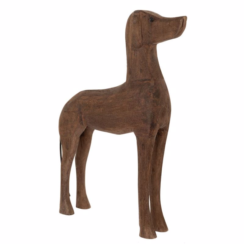 Διακοσμητικά Επιτραπέζια agiovlasitishome - ΣΗΜΑΝΤΙΚΟ: Σε περίπτωση διαφοράς τιμής από το κατάστημα ισχύει παντα και μόνο η τιμή του καταστήματος Iliadis Φιγούρα Σκύλου Ξύλινη Καφέ 57x42x10cm 88922