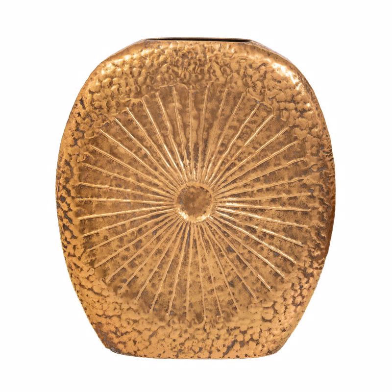 Iliadis Βάζο Μεταλλικό Χρυσό 54x17x61.5cm 88936