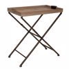 Iliadis Trapezaki me Disko Xulino kai Metallika Podia 75.5x40x75.5cm 88979