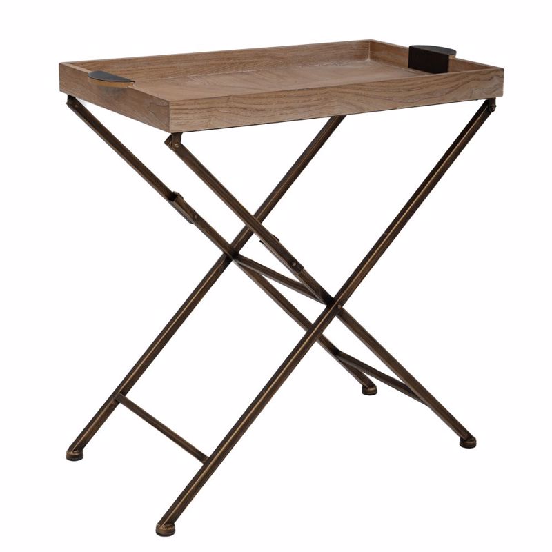 Iliadis - ΣΗΜΑΝΤΙΚΟ: Σε περίπτωση διαφοράς τιμής από το κατάστημα ισχύει παντα και μόνο η τιμή του καταστήματος Iliadis Τραπεζάκι με Δίσκο Ξύλινο και Μεταλλικά Πόδια 7