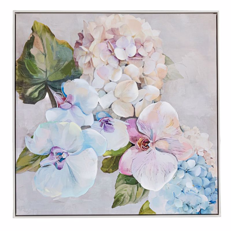 Iliadis - ΣΗΜΑΝΤΙΚΟ: Σε περίπτωση διαφοράς τιμής από το κατάστημα ισχύει παντα και μόνο η τιμή του καταστήματος Iliadis Ελαιογραφία ORCHID με Ασημί Κορνίζα σε Τυπωμένο