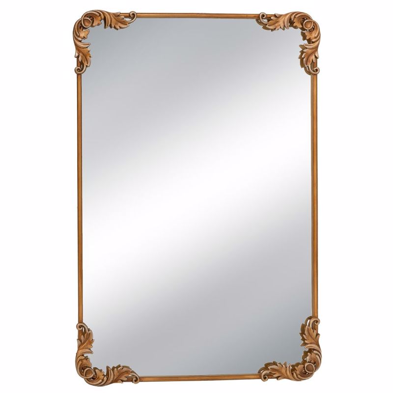 Iliadis Καθρέπτης Τοίχου Ορθογώνιος Μεταλλικός Χρυσός 6