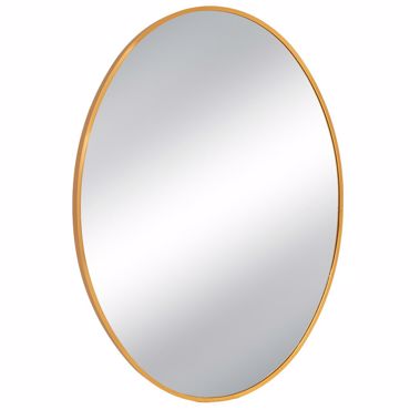 Iliadis Καθρέπτης Τοίχου Οβάλ Μεταλλικός Χρυσός 60x3x80cm 89201