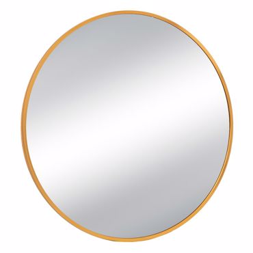 Iliadis Καθρέπτης Τοίχου Στρογγυλός Μεταλλικός Χρυσός Φ60x3cm 89202
