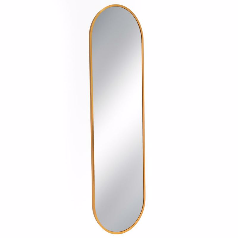 Καθρέπτες agiovlasitishome - ΣΗΜΑΝΤΙΚΟ: Σε περίπτωση διαφοράς τιμής από το κατάστημα ισχύει παντα και μόνο η τιμή του καταστήματος Iliadis Καθρέπτης Τοίχου Μακρόστενος Μεταλλικός Χρυσός