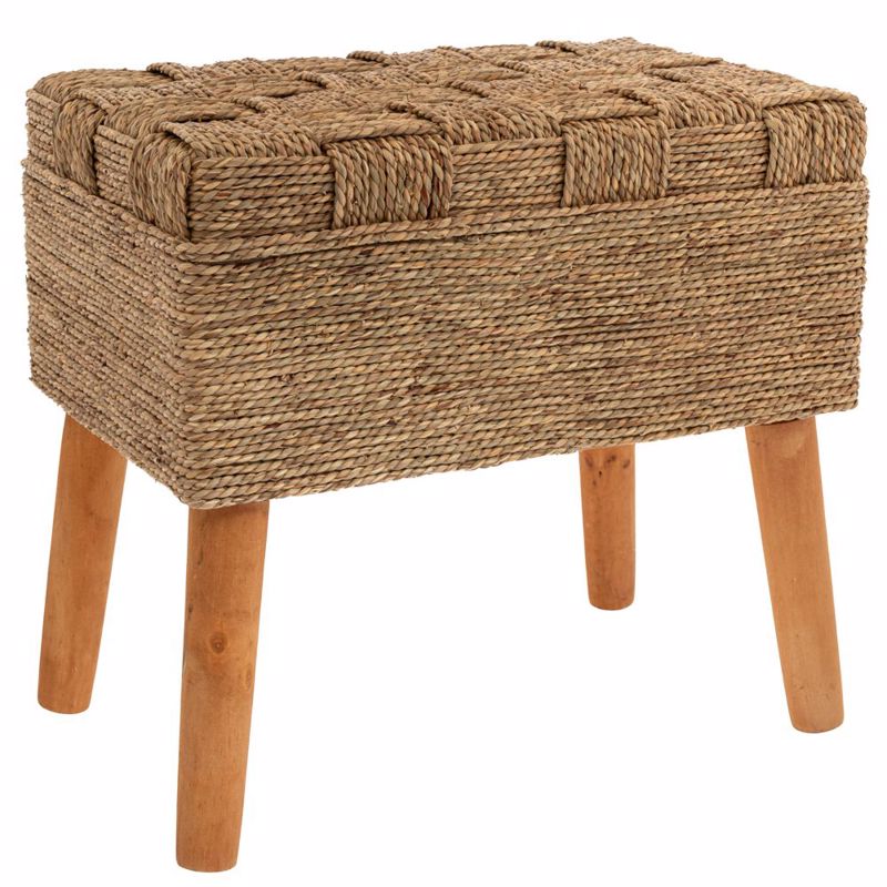 Iliadis Σκαμπό Ξύλινο Καφέ 50.5x33x47cm 89282