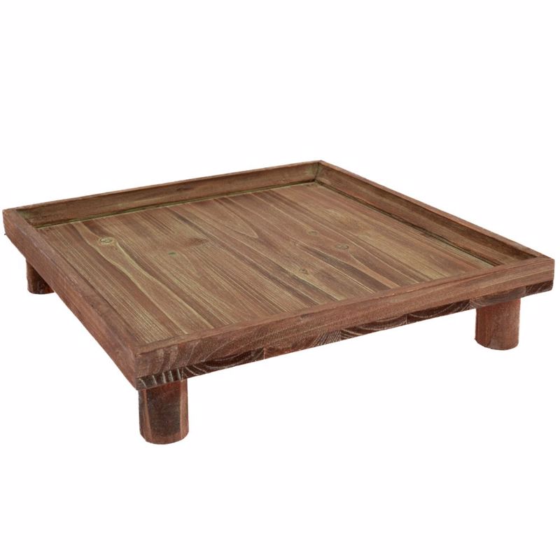 Iliadis Δίσκος με Πόδια Ξύλινος Καφέ 30x30x6.5cm 89289