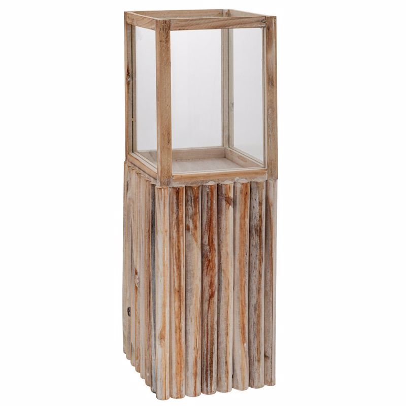 Iliadis Φανάρι Δαπέδου Ξύλινο Ανοιχτό Καφέ 14.5x14.5x31