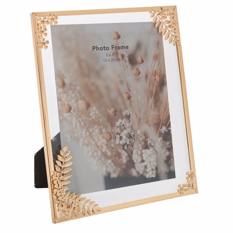 agiovlasitishome Διακοσμητικά τοίχου - ΣΗΜΑΝΤΙΚΟ: Σε περίπτωση διαφοράς τιμής από το κατάστημα ισχύει παντα και μόνο η τιμή του καταστήματος Iliadis Κορνίζα Μεταλλική Χρυσή με Σχέδιο Λουλούδι στις