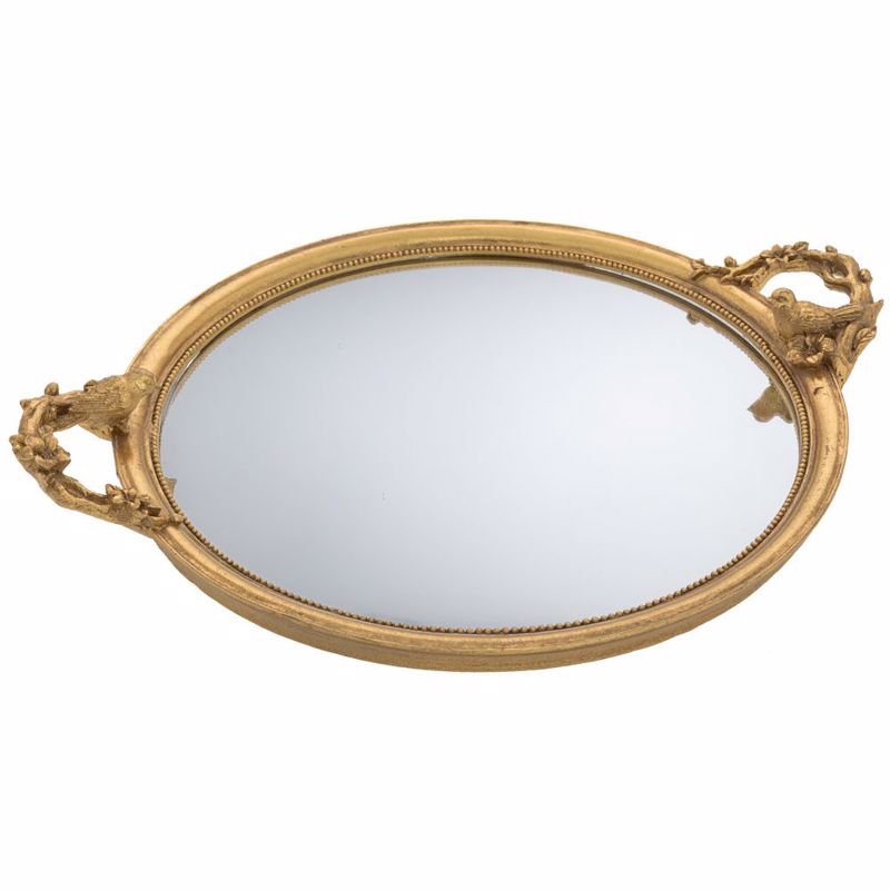 Iliadis Δίσκος Resin Χρυσός Στρογγυλός με Χερούλια και 