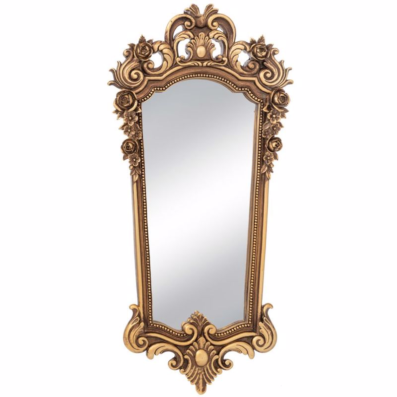 Καθρέπτες agiovlasitishome - ΣΗΜΑΝΤΙΚΟ: Σε περίπτωση διαφοράς τιμής από το κατάστημα ισχύει παντα και μόνο η τιμή του καταστήματος Iliadis Καθρέπτης Τοίχου Σκαλιστός Resin Μπρονζέ/Petrol