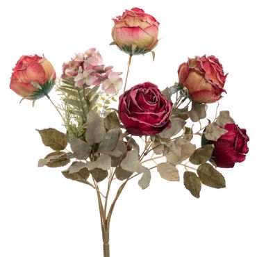 Iliadis Κόκκινο Μπουκέτο με Τριαντάφυλλα x7 42cm 89839