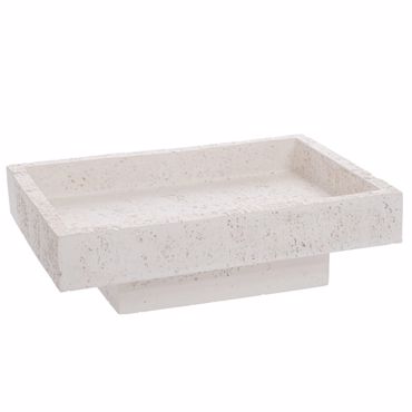 Iliadis Πιατέλα Πέτρινη Λευκή 30x20x9cm 90056