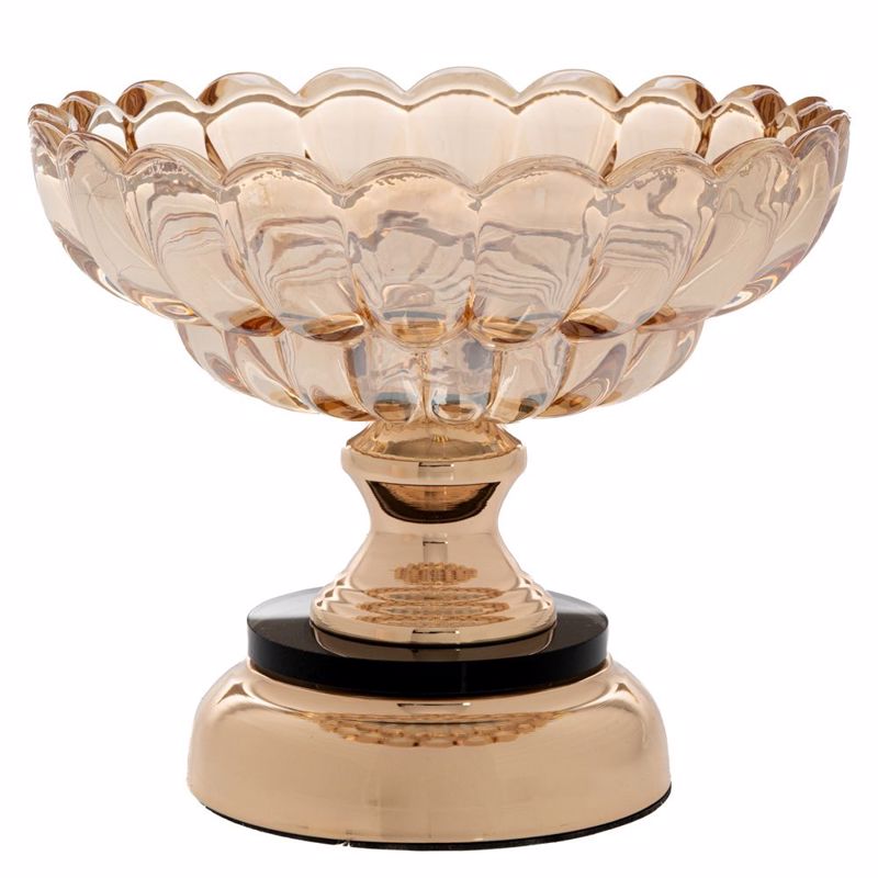 Iliadis - ΣΗΜΑΝΤΙΚΟ: Σε περίπτωση διαφοράς τιμής από το κατάστημα ισχύει παντα και μόνο η τιμή του καταστήματος Iliadis Γυάλινο Κουπ Μελί με Πόδι Φ19x16cm 90137