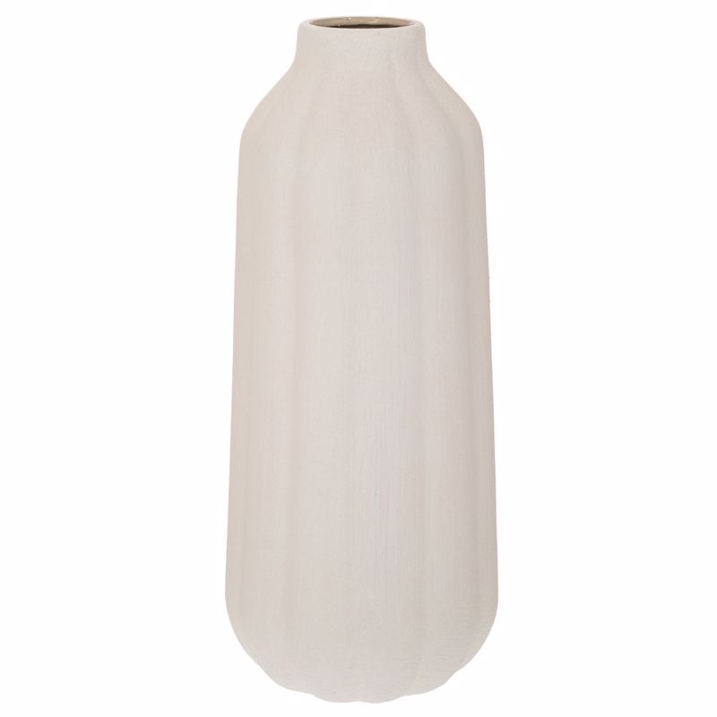 Iliadis Βάζο Κεραμικό Λευκό Φ19x45cm 90145