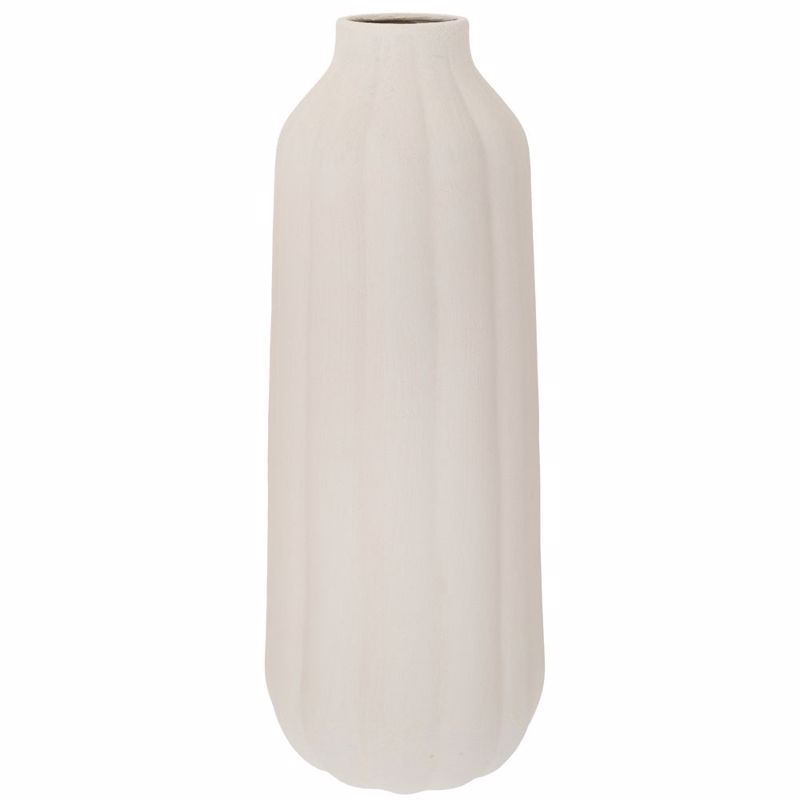 Iliadis Βάζο Κεραμικό Λευκό Φ23x60cm 90146