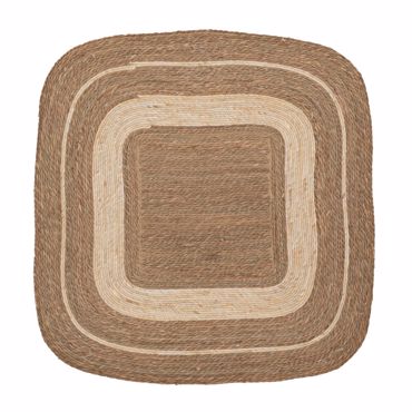 Iliadis Κεντητό Χαλί Τετράγωνο Φυσικό 120x120cm 90149