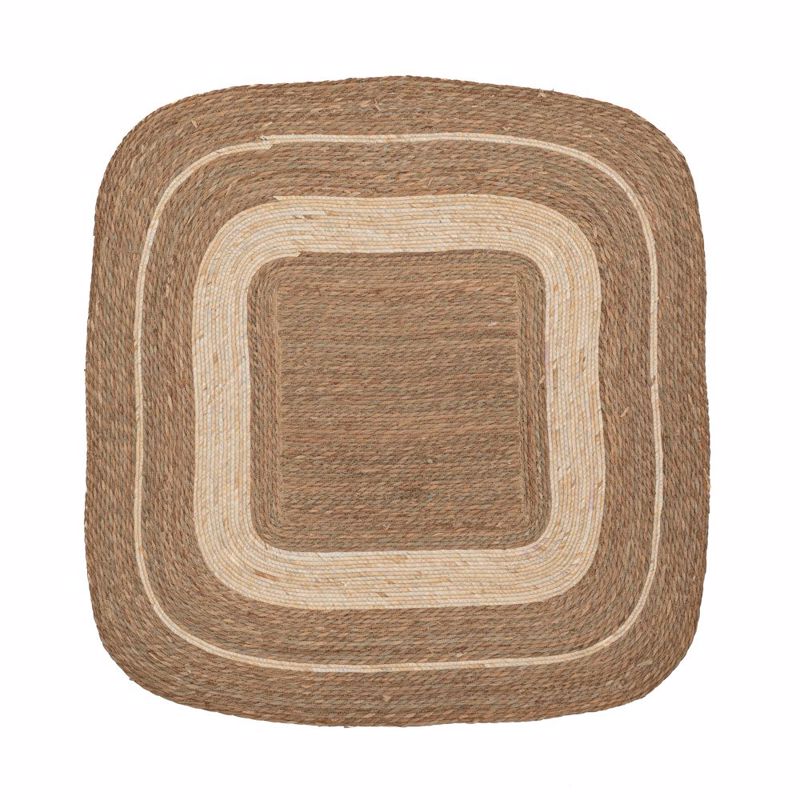 Iliadis - ΣΗΜΑΝΤΙΚΟ: Σε περίπτωση διαφοράς τιμής από το κατάστημα ισχύει παντα και μόνο η τιμή του καταστήματος Iliadis Κεντητό Χαλί Τετράγωνο Φυσικό 100x100cm 90150