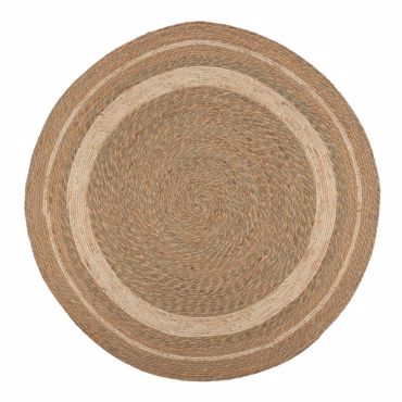 Iliadis Στρογγυλό Χαλί Γιούτα Δίχρωμο Φ150cm 90152