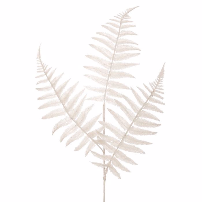 Iliadis Lefko Kladi Fteri me Glitter 83cm 91419