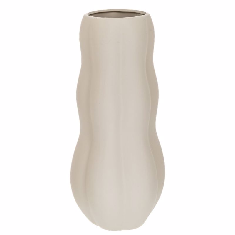 Iliadis - ΣΗΜΑΝΤΙΚΟ: Σε περίπτωση διαφοράς τιμής από το κατάστημα ισχύει παντα και μόνο η τιμή του καταστήματος Iliadis Βάζο Κεραμικό Λευκό Φ13x31cm 91516