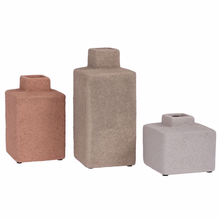 Iliadis Set ton 3 Baza Keramika se Pal Apoxroseis 10x10x23cm 92958
