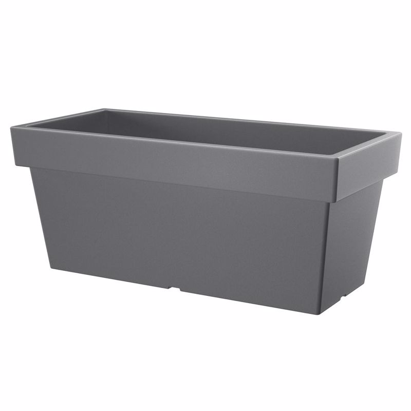 Iliadis Γκρί Πλαστική Ζαρντινιέρα ''Lofly Case'' 80x35x