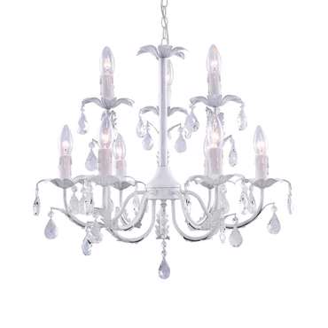 Inart Φωτιστικό Οροφής 9φωτο Μεταλλικό Λευκό E14 32X32X25 3-10-048-0013