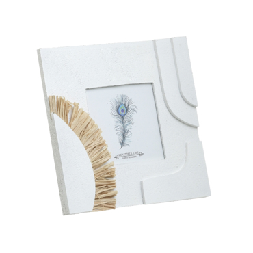 Inart Κορνίζα Resin Λευκή/Φυσική 10x10cm 3-30-874-0017 Inart Κορνίζα Resin Λευκή/Φυσική 10x10cm 3-30-874-0017