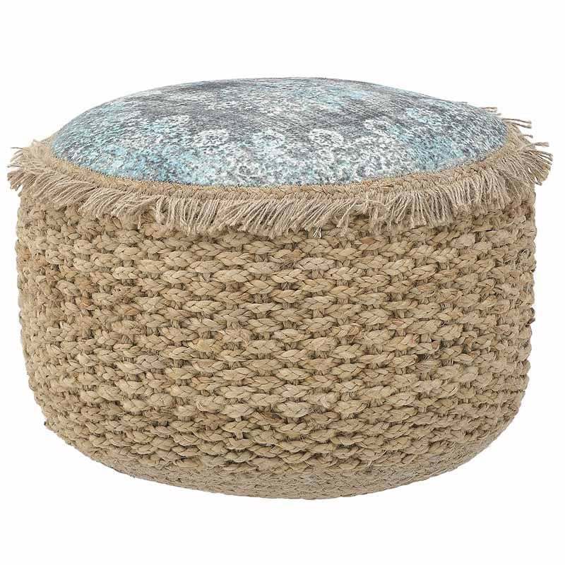 INART ΠΟΥΦ ΓΙΟΥΤΑΣ NATURAL/ΓΑΛΑΖΙΟ Δ50Χ30 3-50-485-0006
