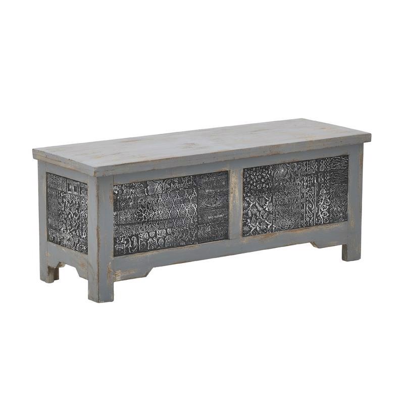 INART ΜΠΑΟΥΛΟ ΞΥΛΙΝΟ ΑΝΤΙΚΕ ΓΚΡΙ 110Χ40Χ44 3-50-695-0011