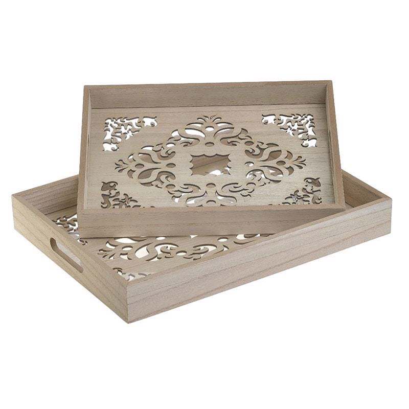 INART ΣΕΤ ΤΩΝ 2 ΔΙΣΚΟΣ ΞΥΛΙΝΟΣ NATURAL 40X30X5 3-70-151-0262